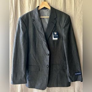 Mens Stafford Classic Fit Sport Coat 2 Button | Gray | 40R